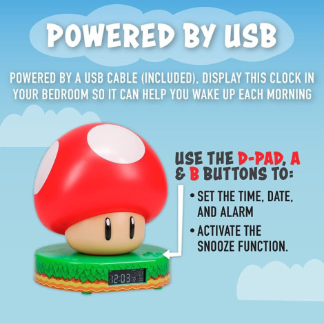 Despertador Super Mario Mushroom