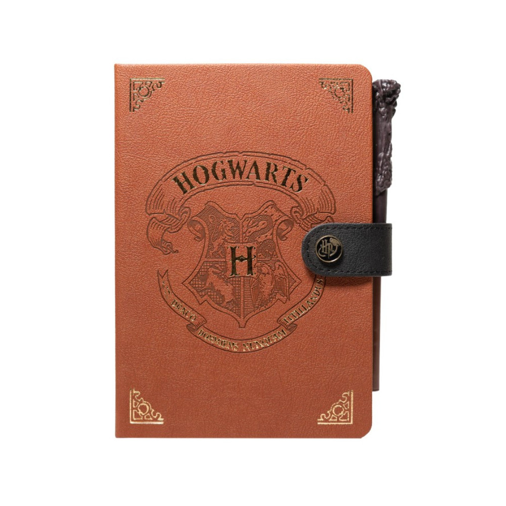 CUADERNO A5 CON BOLIGRAFO VARITA HARRY POTTER