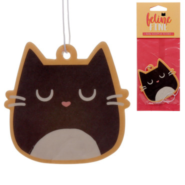 Refrigerador de Ar Feline Fine Cat Car Car Freshener