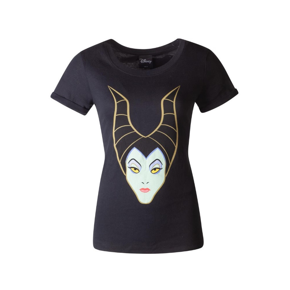 T-Shirt Disney Face Maleficent para rapariga