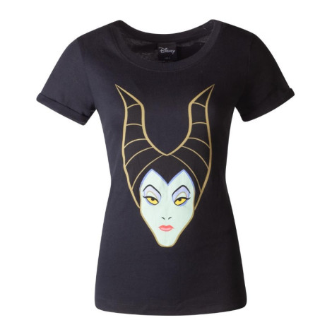 T-Shirt Disney Face Maleficent para rapariga