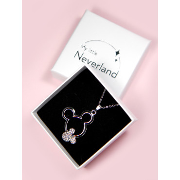 Mickey Mouse 90th Anniversary Steel and Zirconia Pendant