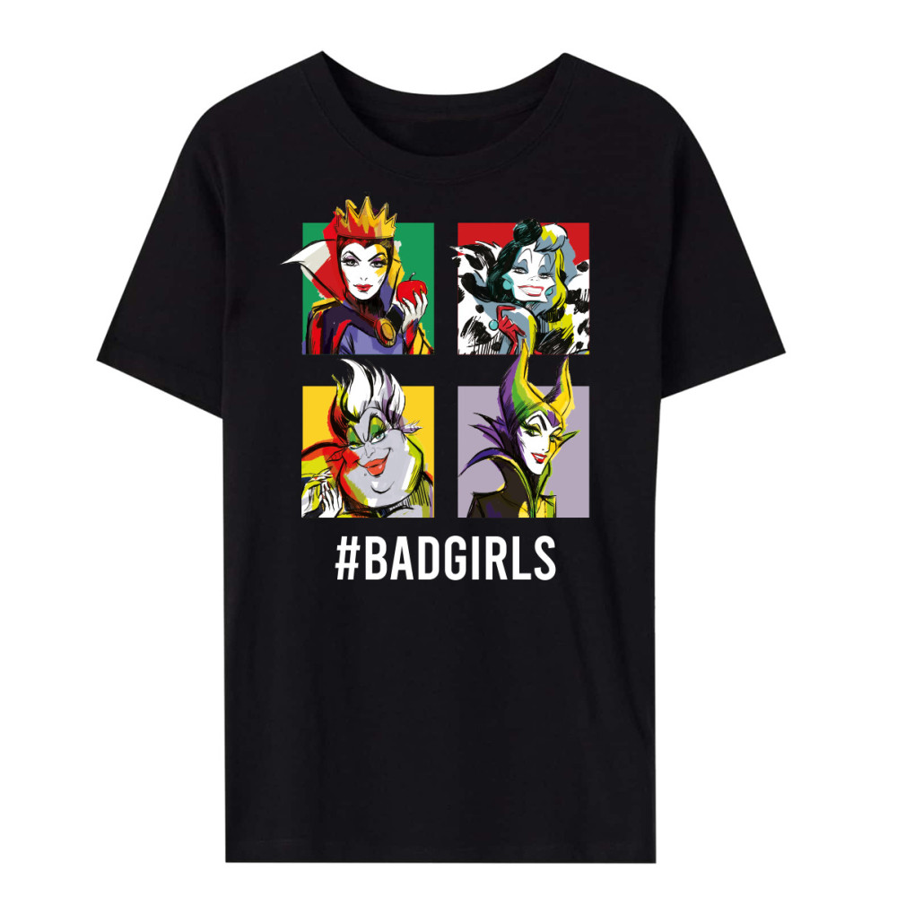 T-shirt de rapariga Disney Villains BadGirls