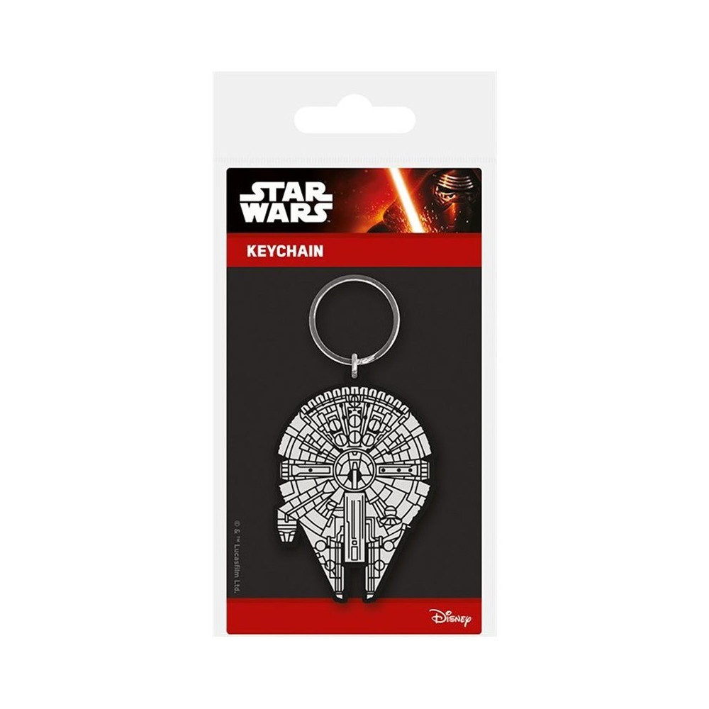 Porta-chaves de borracha Millennium Falcon