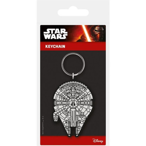 Porta-chaves de borracha Millennium Falcon