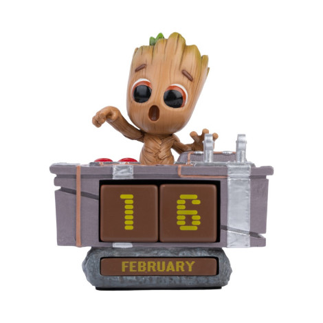 CALENDARIO PERPETUO 3D MARVEL GROOT DEATH BUTTON