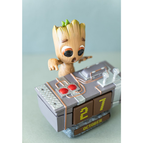 CALENDARIO PERPETUO 3D MARVEL GROOT DEATH BUTTON