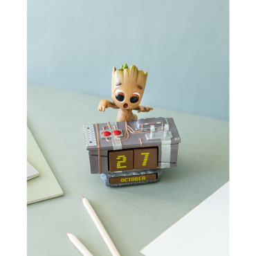 CALENDARIO PERPETUO 3D MARVEL GROOT DEATH BUTTON