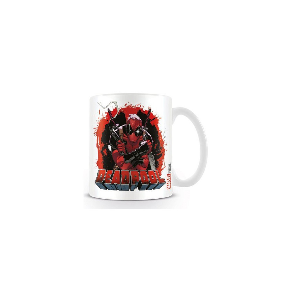 Caneca com a pistola de fumo do Deadpool