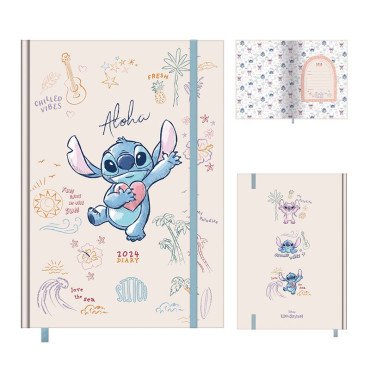 Agenda anual 2024 Aloha Stitch 13 x 19 cm