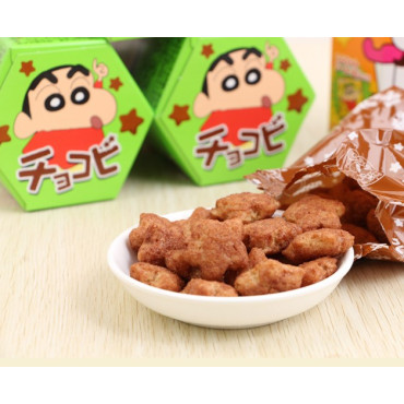 Shin Chan Chocobi Chocolate Snack com Autocolante