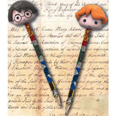 Conjunto de 2 lápis Harry e Ron Harry Potter
