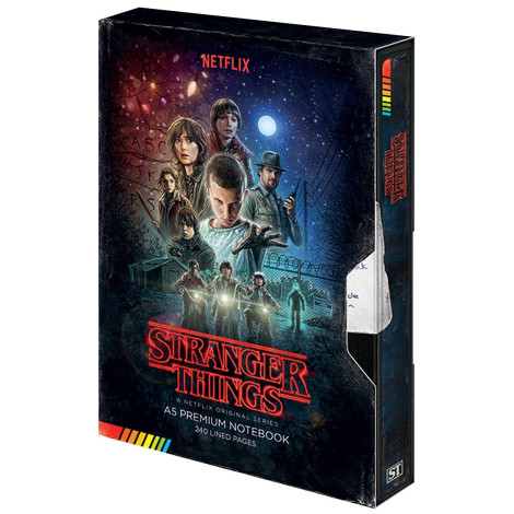 Bloco de notas A5 Premium Stranger Things VHS