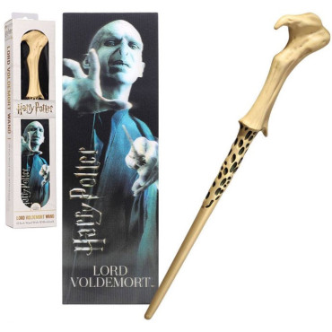 Conjunto de varinha e marcador de livros Voldemort 30 cm Harry Potter