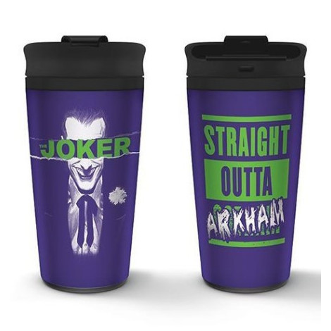 Copo de viagem Arkham do Joker DC Comics