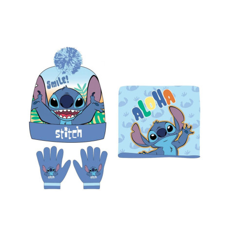 Gorro, guantes y braga Stitch Infantil Aloha