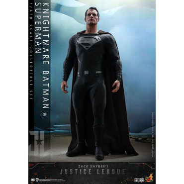 Conjunto de 2 figuras Batman e Superman Liga da Justiça Hot Toys 31 cm