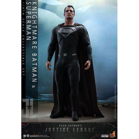 Conjunto de 2 figuras Batman e Superman Liga da Justiça Hot Toys 31 cm