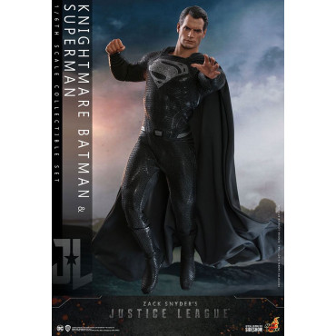 Conjunto de 2 figuras Batman e Superman Liga da Justiça Hot Toys 31 cm