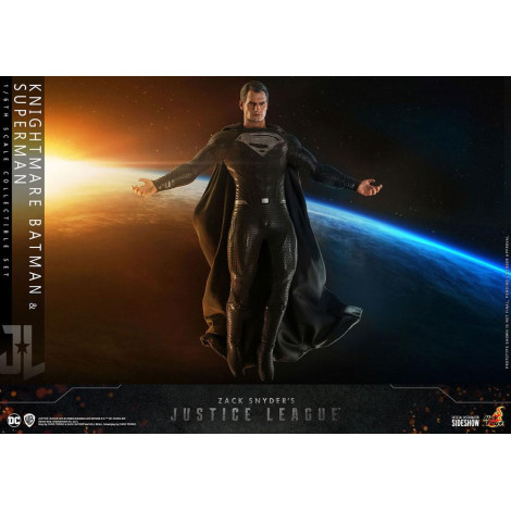 Conjunto de 2 figuras Batman e Superman Liga da Justiça Hot Toys 31 cm