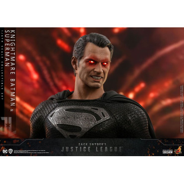 Conjunto de 2 figuras Batman e Superman Liga da Justiça Hot Toys 31 cm