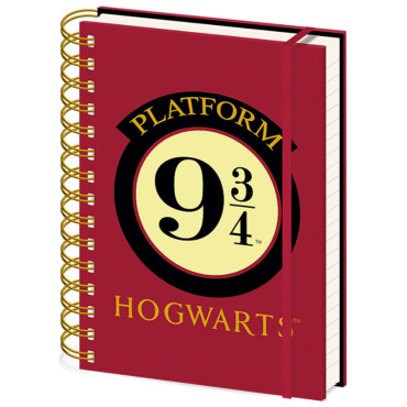 Caderno em espiral Harry Potter Plataforma 9 e 3/4