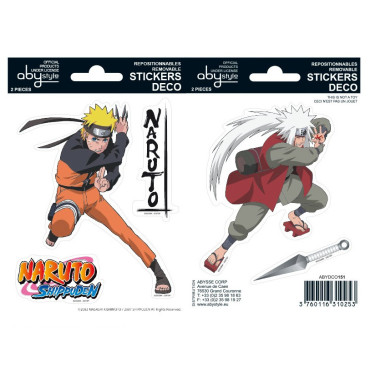 Autocolantes Naruto Shippuden Jiraiya e Naruto Stickers