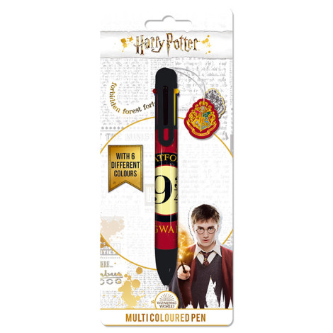 Caneta esferográfica multicolorida Harry Potter Plataforma 9 3/4