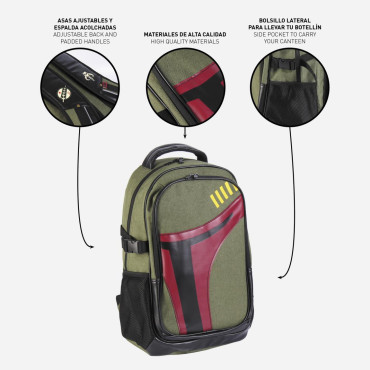 MOCHILA CASUAL VIAJE STAR WARS BOBA FETT