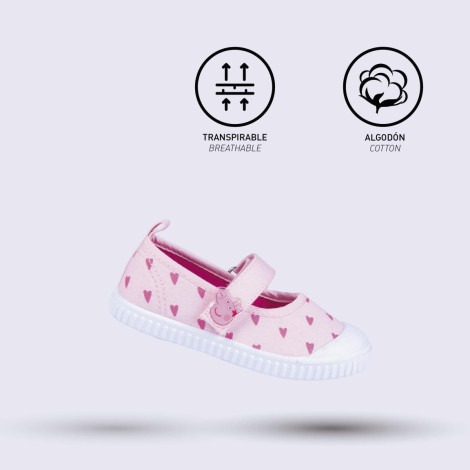 Chinelo de lona Peppa Pig