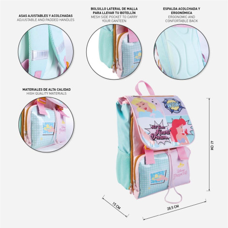 Mochila extensível para crianças Disney Princesses