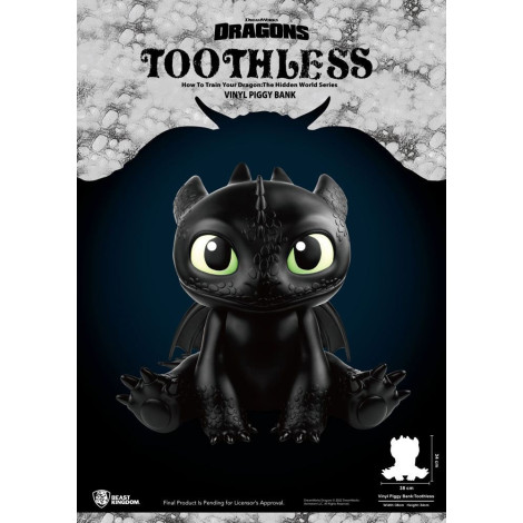 Cómo Entrenar A Tu Dragón Hucha Piggy Vinyl Toothless 34 cm