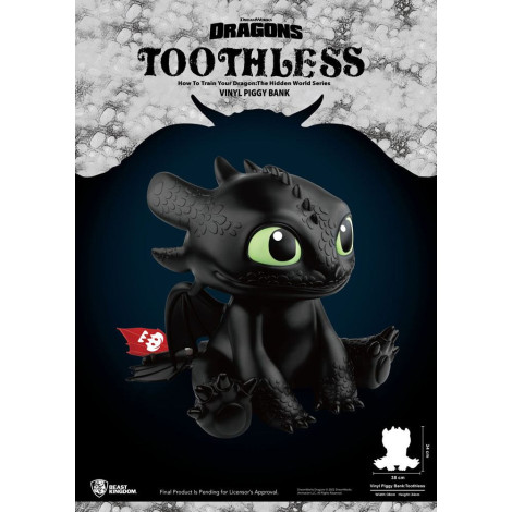 Cómo Entrenar A Tu Dragón Hucha Piggy Vinyl Toothless 34 cm