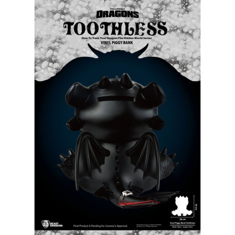 Cómo Entrenar A Tu Dragón Hucha Piggy Vinyl Toothless 34 cm