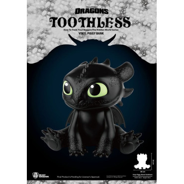 Cómo Entrenar A Tu Dragón Hucha Piggy Vinyl Toothless 34 cm