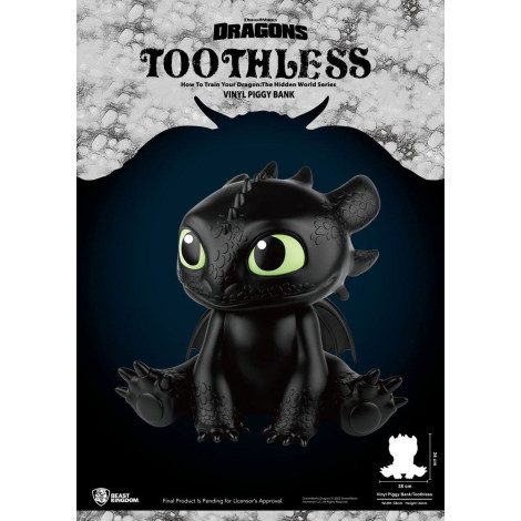 Cómo Entrenar A Tu Dragón Hucha Piggy Vinyl Toothless 34 cm