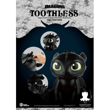 Cómo Entrenar A Tu Dragón Hucha Piggy Vinyl Toothless 34 cm