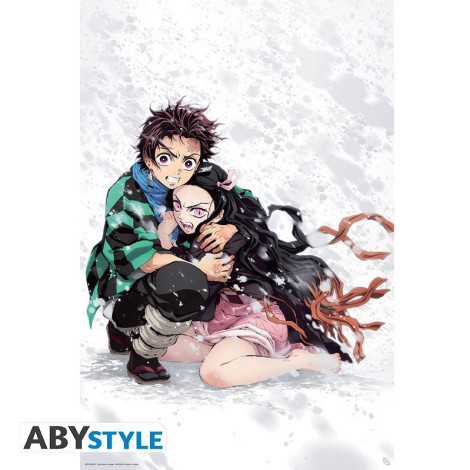 Cartaz Demon Slayer Tanjiro e Nezuko