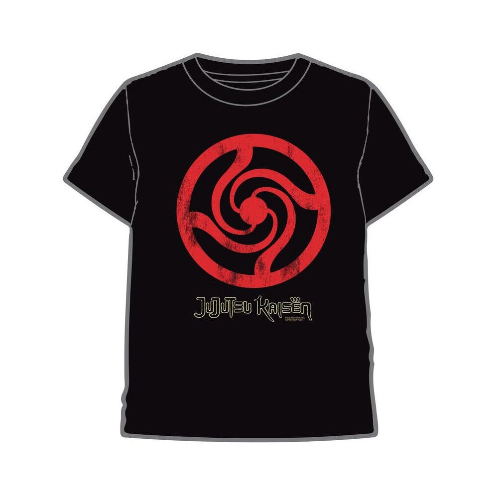 T-shirt com o logótipo do símbolo da Jujutsu Kaisen