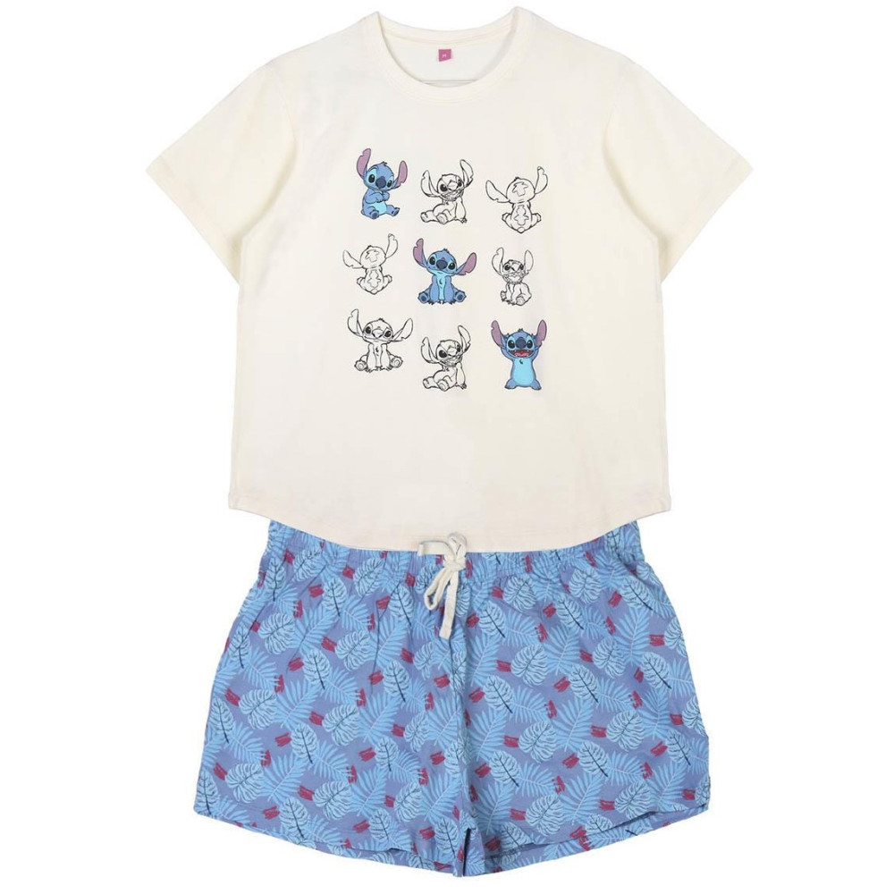 Pijamas Curtos Stitch Disney Adulto