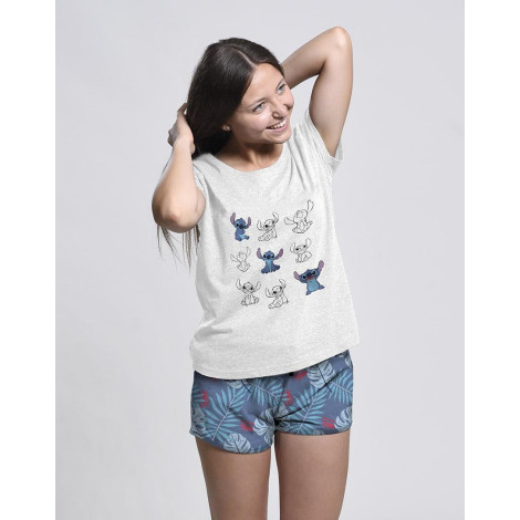 Pijamas Curtos Stitch Disney Adulto