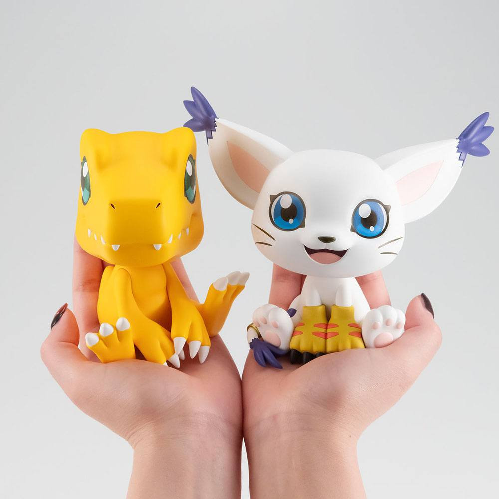 Gatomon & Agumon Digimon Adventure Look Up Figuras de Edição Limitada