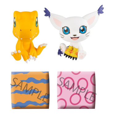 Gatomon & Agumon Digimon Adventure Look Up Figuras de Edição Limitada