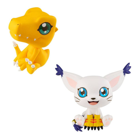 Gatomon & Agumon Digimon Adventure Look Up Figuras de Edição Limitada