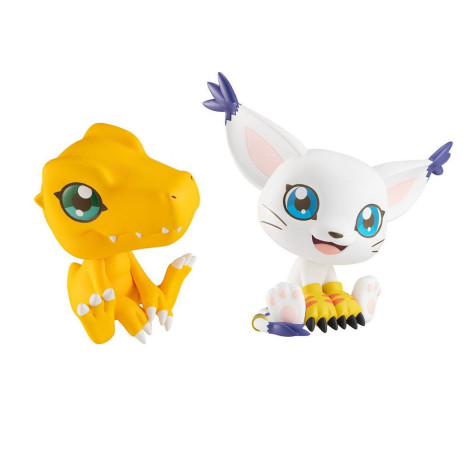 Gatomon & Agumon Digimon Adventure Look Up Figuras de Edição Limitada