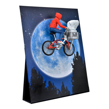 Figura Elliott e E.T. na bicicleta E.T. O Extraterrestre