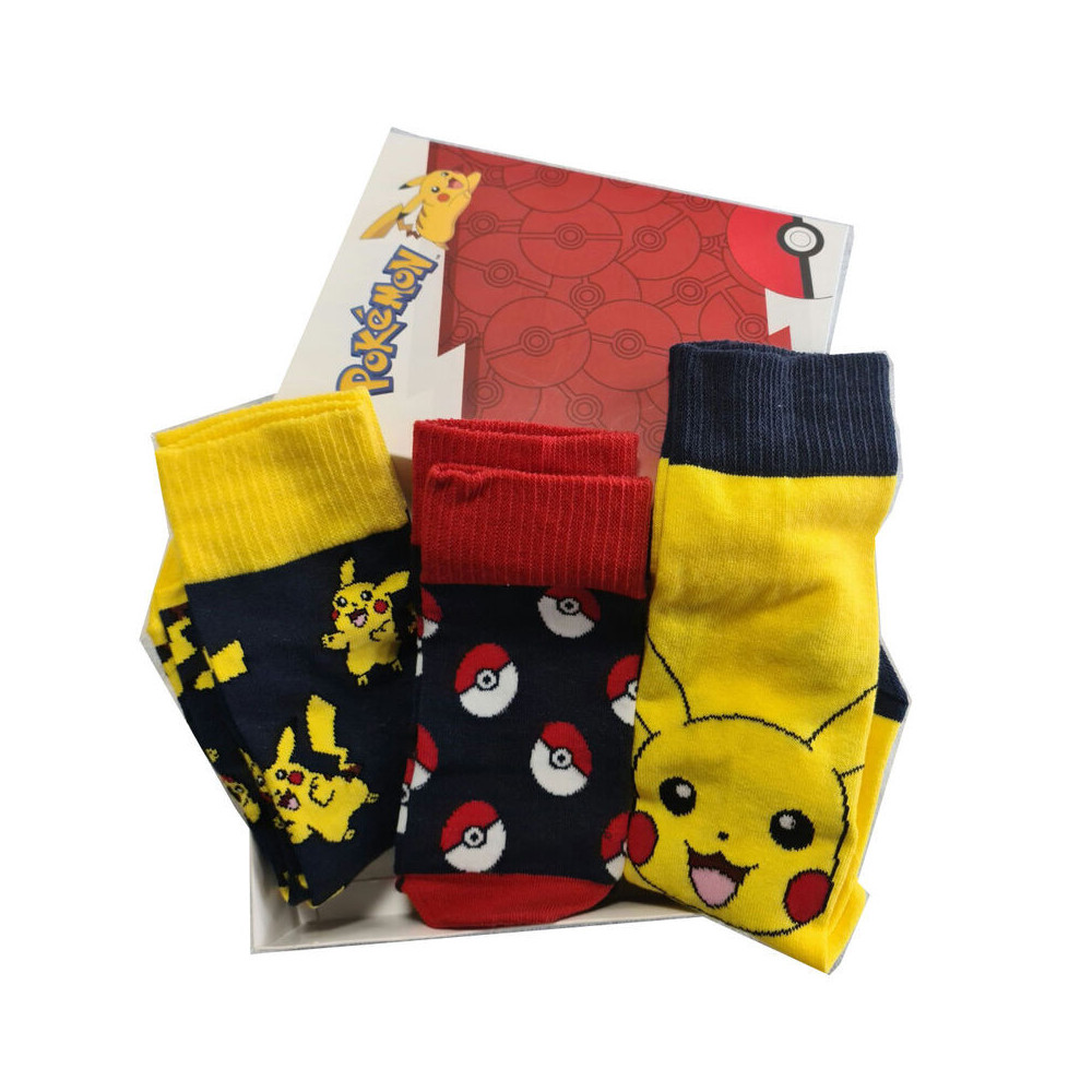 PACK-3 CALCETINES ADULTO POKEMON