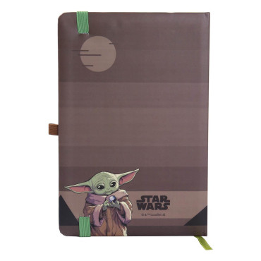 Caderno A5 Mandalorian e Bebé Yoda O Mandalorian