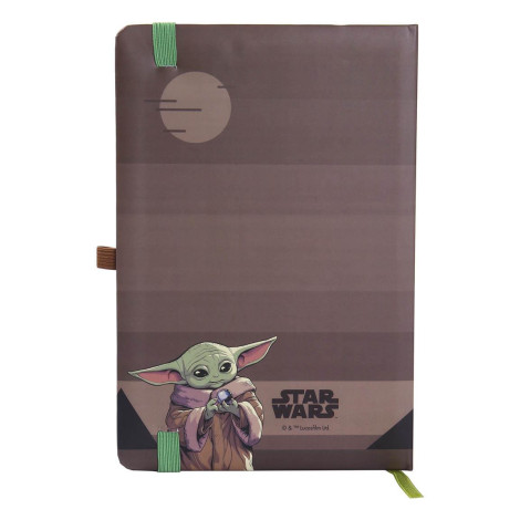 Caderno A5 Mandalorian e Bebé Yoda O Mandalorian