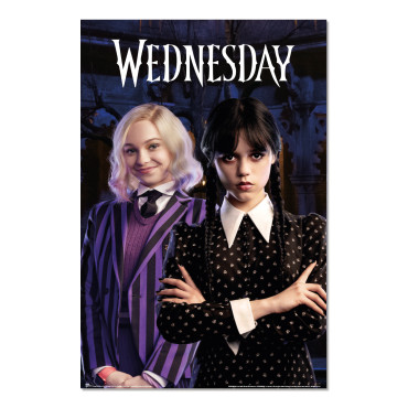 Cartaz Quarta-feira Addams com Enid Sinclair
